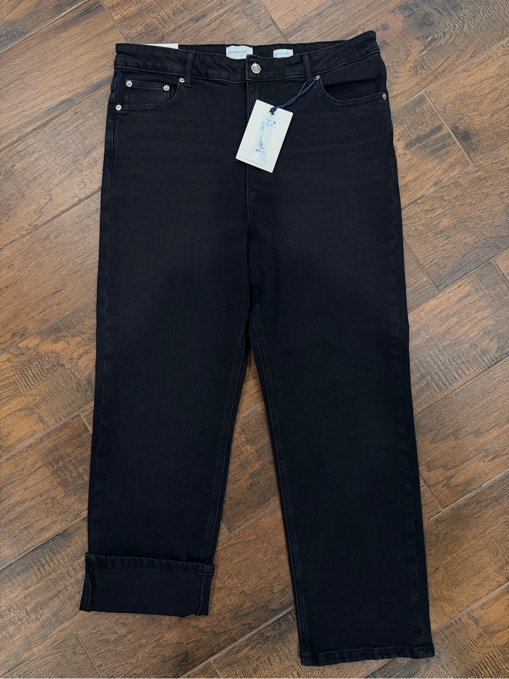 NWT Westbound Women's Straight Leg Jeans - Black